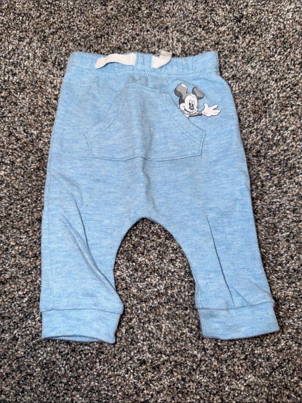 Disney Light Blue Mickey Mouse Pocket Joggers - Kids Bottoms